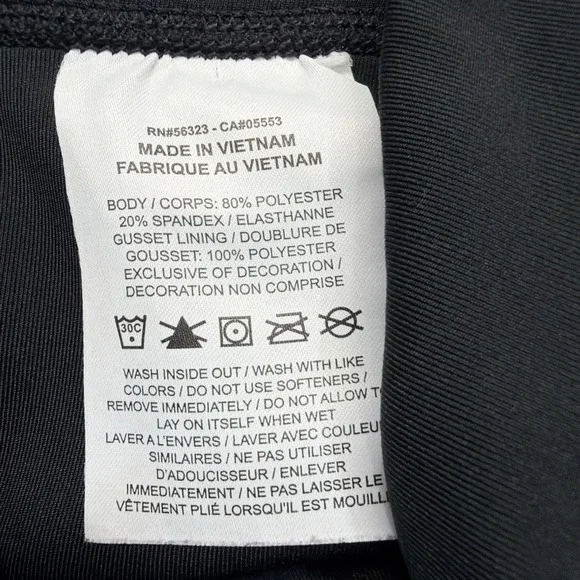 NIKE Black One Dri-Fit Swoosh Run Mid-Rise 7/8 Active Running Leggings Size S - Picture 9 of 15